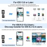 Lecteur Carte SD pour iPhone [Apple MFi Certified] 2 in 1 USB C Lightning vers SD Micro SD Lecteur de Carte Mémoire, Adaptateur 
