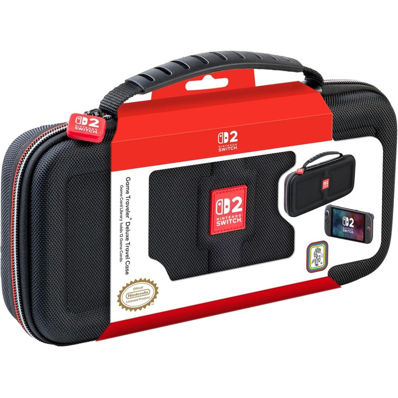 RDS Pochette de Transport Officielle Game Traveler pour Nintendo Switch 2/OLED/Switch. Matériau Rigide pour Protection optimale.