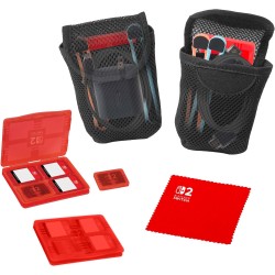 Game Traveler RDS- Malette de Transport Deluxe Officielle Nintendo Switch 2/OLED/Switch – Rangement spacieux pour Adaptateur Sec