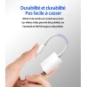 Adaptateur Lecteur Carte SD iPhone(2en1)lightning Jack Micro SD Mémoire Externes Accessoire Mini Caméra SD Card Reader Clé Switc