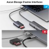Uvert usb c lecteur carte sd adaptateur carte microsd 5gbps super vitesse simultané à lire et écrire card reader compatible avec