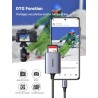 Uvert usb c lecteur carte sd adaptateur carte microsd 5gbps super vitesse simultané à lire et écrire card reader compatible avec