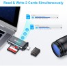 Beikell USB C Lecteur de Carte Mémoire SD/Micro SD OTG USB 3.0 Adaptateur Card Reader en Aluminium pour/MMC/TF/SDXC/SDHC/Micro S