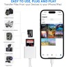 Lecteur de carte SD 2 en 1 pour iPhone et iPad, adaptateur SD-CARD pour iPhone 16 15 14