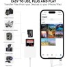 Adaptateur de lecteur de carte SD 2-en-1 iPhone Lightning certifié Apple MFi