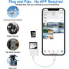Lecteur de Carte SD et Micro SD Plug and Play pour iPhone 14/13/12/11, 3 en 1 avec Port USB