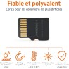 Amazon Basics Carte microSDXC de 512 Go avec Adaptateur, Vitesse de Lecture jusqu’à 200 Mo/s, Lot de 1