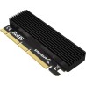 SABRENT Adaptateur SSD M.2 NVMe à PCIe avec dissipateur thermique en aluminium et tampon thermique, carte M.2 NVMe vers PCIE 3.0