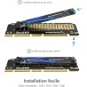 SABRENT Adaptateur SSD M.2 NVMe à PCIe avec dissipateur thermique en aluminium et tampon thermique, carte M.2 NVMe vers PCIE 3.0