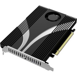 SABRENT Carte d'adaptateur à 4 disques NVMe SSD vers PCIe 4.0 X 16 avec Refroidissement Actif [EC-P4BF]