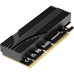 SABRENT Carte d'extension sans Outil M.2 NVMe SSD vers PCIe x16 (AIC) avec dissipateur Thermique, Adaptateur PCIe M.2 pour SSD P