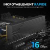 SABRENT Carte d'extension sans Outil M.2 NVMe SSD vers PCIe x16 (AIC) avec dissipateur Thermique, Adaptateur PCIe M.2 pour SSD P