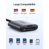 Uvert sd4.0 uhs ii lecteur carte sd usb c 312mb/s super vitesse adaptateur de microsd nylon tressé card reader compatible avec m