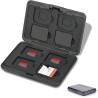 Étui pour Cartes Mémoire 16 Emplacements Résistant à l'eau, 8 SD + 8 Micro SD Cards, Boîte Plastique pour Micro SD SDXC SDHC TF 