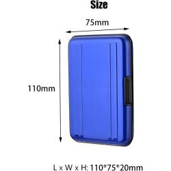 Étui pour Cartes Mémoire 16 Emplacements Résistant à l'eau, 8 SD + 8 Micro SD Cards, Boîte Plastique pour Micro SD SDXC SDHC TF 