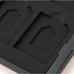 Étui pour Cartes Mémoire 16 Emplacements Résistant à l'eau, 8 SD + 8 Micro SD Cards, Boîte Plastique pour Micro SD SDXC SDHC TF 
