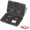 Étui pour Cartes Mémoire 16 Emplacements Résistant à l'eau, 8 SD + 8 Micro SD Cards, Boîte Plastique pour Micro SD SDXC SDHC TF 