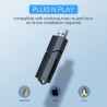 SmartQ C307 Lecteur de Cartes Portable USB 3.0 pour SD, SDHC, SDXC, MicroSD, MicroSDHC, MicroSDXC, avec Design Tout-en-Un avancé