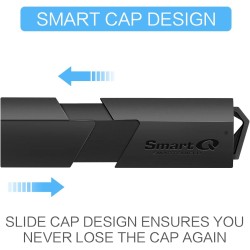 SmartQ C307 Lecteur de Cartes Portable USB 3.0 pour SD, SDHC, SDXC, MicroSD, MicroSDHC, MicroSDXC, avec Design Tout-en-Un avancé