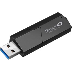 SmartQ C307 Lecteur de Cartes Portable USB 3.0 pour SD, SDHC, SDXC, MicroSD, MicroSDHC, MicroSDXC, avec Design Tout-en-Un avancé
