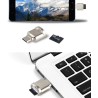 Lecteur de Carte SD, USB C Lecteur de Carte Micro SD, Adaptateur de Lecteur de Carte Mémoire TF, Compatible avec MacBook, Samsun