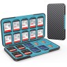 HEIYING Rangement Carte Mémoire pour Cartes SD/TF, Étui de Stockage Portable pour Carte SD Compatible avec 20 SDXC SDHC et 20 TF