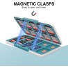 HEIYING Rangement Carte Mémoire pour Cartes SD/TF, Étui de Stockage Portable pour Carte SD Compatible avec 20 SDXC SDHC et 20 TF