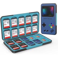 HEIYING Rangement Carte Mémoire pour Cartes SD/TF, Étui de Stockage Portable pour Carte SD Compatible avec 20 SDXC SDHC et 20 TF