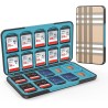 HEIYING Rangement Carte Mémoire pour Cartes SD/TF, Étui de Stockage Portable pour Carte SD Compatible avec 20 SDXC SDHC et 20 TF