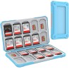 HEIYING Rangement Carte Mémoire pour Cartes SD/TF, Étui de Stockage Portable pour Carte SD Compatible avec 20 SDXC SDHC et 20 TF