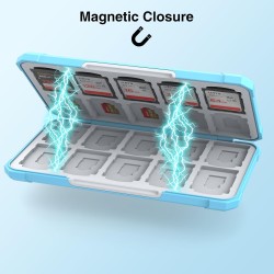 HEIYING Rangement Carte Mémoire pour Cartes SD/TF, Étui de Stockage Portable pour Carte SD Compatible avec 20 SDXC SDHC et 20 TF