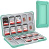 HEIYING Rangement Carte Mémoire pour Cartes SD/TF, Étui de Stockage Portable pour Carte SD Compatible avec 20 SDXC SDHC et 20 TF