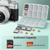 HEIYING Rangement Carte Mémoire pour Cartes SD/TF, Étui de Stockage Portable pour Carte SD Compatible avec 20 SDXC SDHC et 20 TF