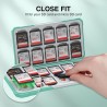 HEIYING Rangement Carte Mémoire pour Cartes SD/TF, Étui de Stockage Portable pour Carte SD Compatible avec 20 SDXC SDHC et 20 TF