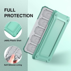 HEIYING Rangement Carte Mémoire pour Cartes SD/TF, Étui de Stockage Portable pour Carte SD Compatible avec 20 SDXC SDHC et 20 TF