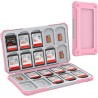 HEIYING Rangement Carte Mémoire pour Cartes SD/TF, Étui de Stockage Portable pour Carte SD Compatible avec 20 SDXC SDHC et 20 TF