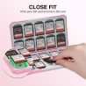 HEIYING Rangement Carte Mémoire pour Cartes SD/TF, Étui de Stockage Portable pour Carte SD Compatible avec 20 SDXC SDHC et 20 TF
