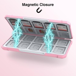 HEIYING Rangement Carte Mémoire pour Cartes SD/TF, Étui de Stockage Portable pour Carte SD Compatible avec 20 SDXC SDHC et 20 TF