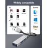 5 en 1 Adaptateur 1 USB 3.0 et 2 USB 2.0, Multiport Hub Lecteurs de Carte Mémoire pour SD/Micro SD/MMC/TF/SDXC/SDHC etc.