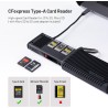 PGYTECH Lecteur de Carte CFexpress Type A/SD/Micro SD 10 Gbps USB 3.2 Gen2, Support de Carte CFexpress Type A/SD/TF, Compatible 