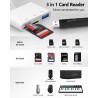 Lecteur de Carte SD pour iPhone,de Carte SD USB C 3 en 1 avec USB, Adaptateur Cartes SD USB C Lecteur de Cartes pour iPhone 16/1