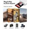Lecteur de Carte SD pour Phone, USB C Lecteur Carte avec Double Fente pour Micro SD/SD, Adaptateur Carte SD pour Phone USB C