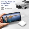 Lecteur de Carte SD pour iPhone, Lightning & USB C Adaptateur Carte SD pour Micro SD/SD, Lecteurs Carte Mémoire Externes pour iP