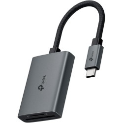TP-Link Lecteur de Carte mémoire SD, USB C vers SD et microSD jusqu'à 2 to, USB 3.0, UHS-I 200 Mo/s, Lecture et écriture simulta