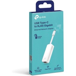 TP-Link Adaptateur USB C vers Ethernet Gigabit UE300C, RJ45 Réseau 1Gbps, Compatible avec Windows 11, MacOS, Chrome OS, Linux, M