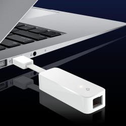 TP-Link UE300 Adaptateur USB vers Ethernet Gigabit 1000Mbps, USB 3.0 vers RJ45 Adaptateur Réseau, Conception Pliable et Portable