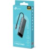 TP-Link UH7020C Hub USB C PD100W, 4K 60Hz HDMI, 1× USB C, 2× USB A, Cartes SD et microSD jusqu'à 200 Mo/s, Compatible avec MacOS