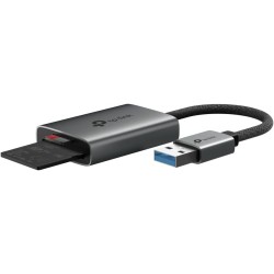 TP-Link UA430 Lecteur de Cartes SD & microSD USB-A 3.0 – 2 Emplacements, Vitesse UHS-I Jusqu’à 200 Mo/s, Câble Tressé 150 mm, Co