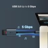 TP-Link UA430 Lecteur de Cartes SD & microSD USB-A 3.0 – 2 Emplacements, Vitesse UHS-I Jusqu’à 200 Mo/s, Câble Tressé 150 mm, Co