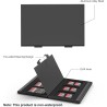 Étui pour Cartes mémoire en Aluminium résistant aux Chocs pour 12 Cartes Micro SD SDXC SDHC TF et 6 Cartes SD SDXC SDHC (Noir)